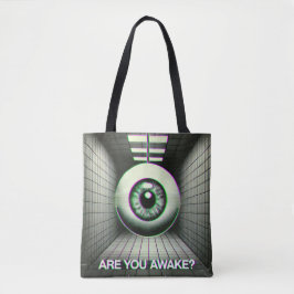 👁️ "Ben je wakker?" Weirdcore Canvas tas 👁️