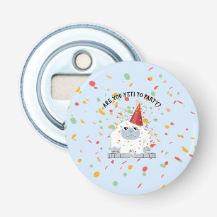 Ben je Yeti om een feest te vieren met Cartoon Yet Button Flesopener