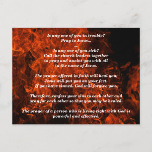 Ben je ziek? Bid dan Jakobus 5:13-16 Briefkaart