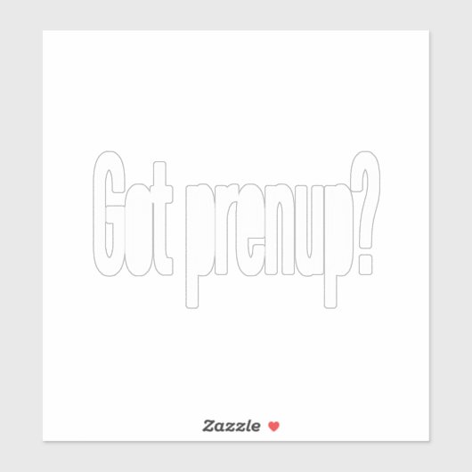 Ben je zwanger? (wit) sticker (Vel)