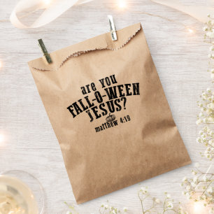 Ben jij Fall-O-Ween Jezus christelijk Halloween Bedankzakje