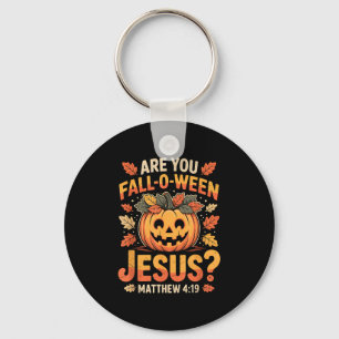 Ben jij Fall-o-ween Jezus Christelijke Halloween P Sleutelhanger