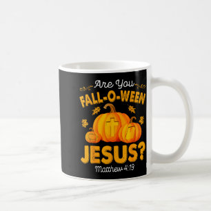 Ben jij Fall-o-ween Jezus christelijke pompoen Hal Koffiemok