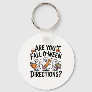 Ben jij Fall O Ween Richtingen Halloween Leraar G Sleutelhanger