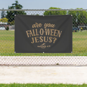 Ben jij HERFST-O-WEEN Jesus? Christelijk Halloween Spandoek