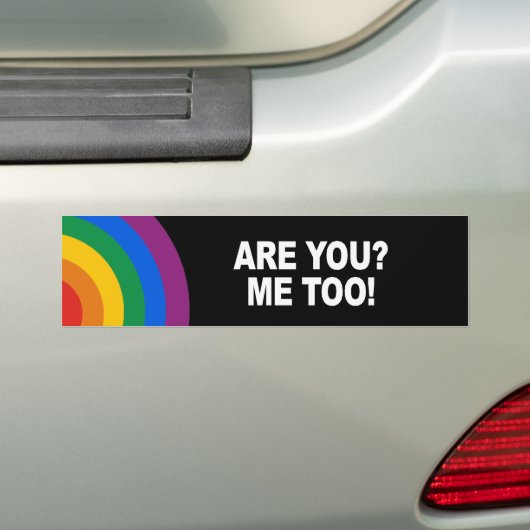 Ben jij - ik ook Bumpersticker (Op auto)