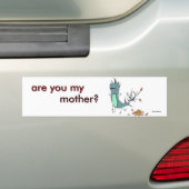 Ben jij mijn moeder? bumpersticker (Op auto)