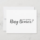 Ben jij mijn ringdrager? Modern script Kaart (Voorkant)