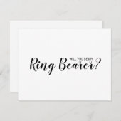 Ben jij mijn ringdrager? Modern script Kaart (Voorkant / Achterkant)
