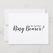 Ben jij mijn ringdrager? Rustiek Kraft-papier Kaart (Voorkant)