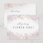 Ben jij mijn Roos goudbotanische bloem? Kaart (Voorkant / Achterkant)