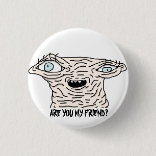 BEN JIJ MIJN VRIEND? Knoop Ronde Button 3,2 Cm