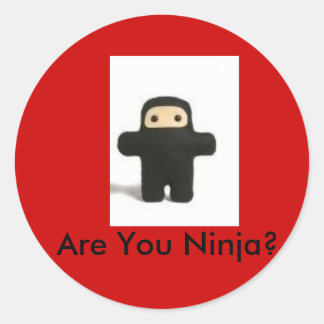 Ben jij Ninja sticker? Ronde Sticker