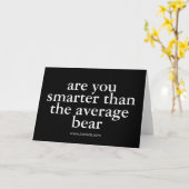Ben jij slimmer dan het gemiddelde beer? kaart (Gele Bloem)