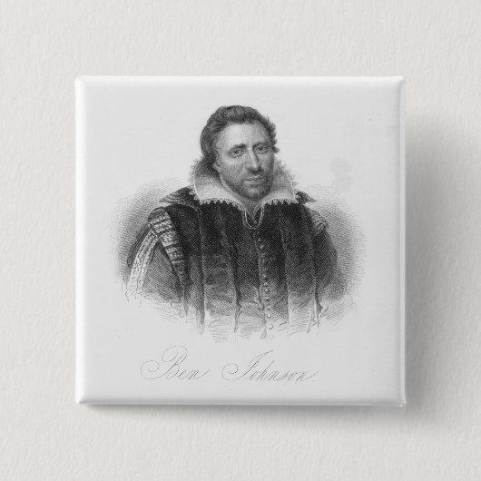 Ben Jonson Vierkante Button 5,1 Cm (Voorkant)