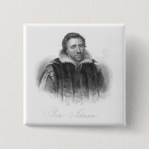 Ben Jonson Vierkante Button 5,1 Cm