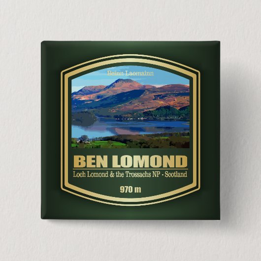 Ben Lomond (PF) Vierkante Button 5,1 Cm (Voorkant)