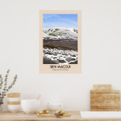 Ben Macdui Munros d'Écosse Affiche de voyage (Cuisine)