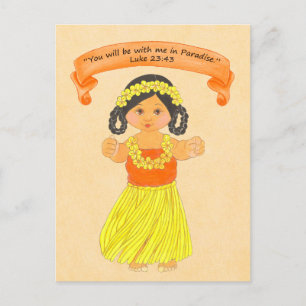 Ben met me in paradise~Scriptprint~ Briefkaart
