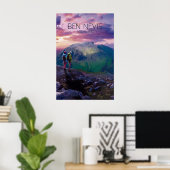Ben Nevis Écosse Affiche de voyage Nuit (Bureau à domicile)