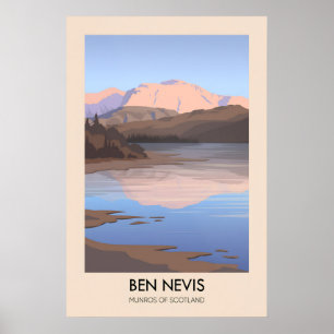 Ben Nevis Munros van Schotland Reisposter Poster