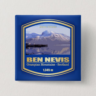 Ben Nevis (PF) Vierkante Button 5,1 Cm