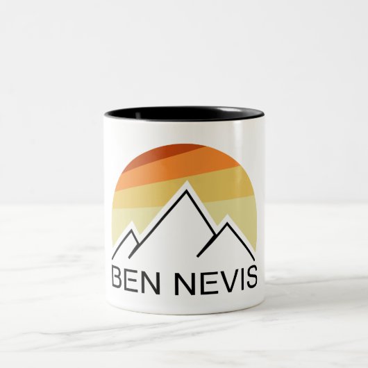 Ben Nevis Retro Tweekleurige Koffiemok (Center)