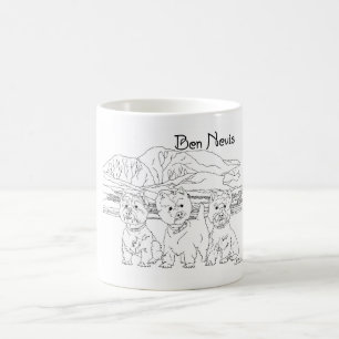 Ben Nevis Schotland met Westies Koffiemok