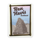 Ben Nevis Schotland reisposter Magneet (Verticaal)