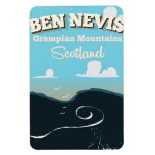Ben Nevis vintage reisposter Magneet