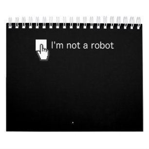 Ben niet Robot Funny Computer Programmer Geek Gift Kalender