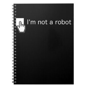 Ben niet Robot Grappig Computer Programmeur Geek G Notitieboek
