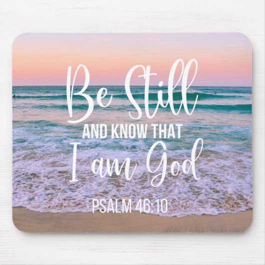 Ben nog steeds en weet dat ik God ben Muismat (Voorkant)