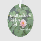 Ben nog steeds en weet dat ik God Christelijke Bij Ornament (voorkant)