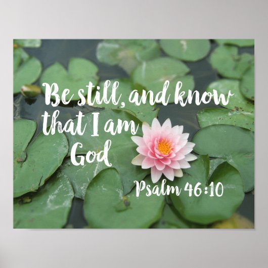 Ben nog steeds en weet dat ik God Christelijke Bij Poster (Voorkant)