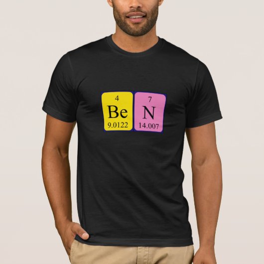 Ben periodiek lijstnaam shirt (Voorkant)