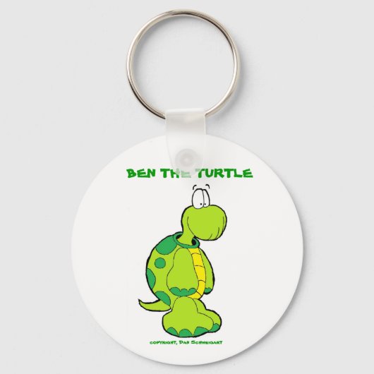 Ben profileert pic, BEN DE TURTLE, copyright, Dan. Sleutelhanger (Voorkant)
