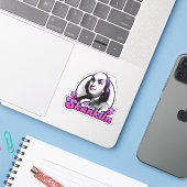 Ben Skanklin Sticker (Laptop met iPhone)