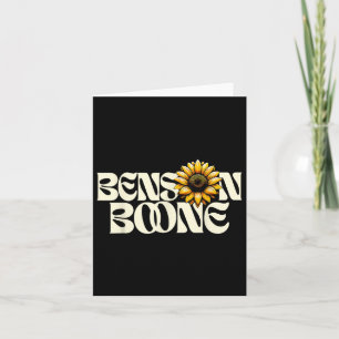 Ben Son Boone Shirt Fan Muziek Retro Aesthetische  Kaart