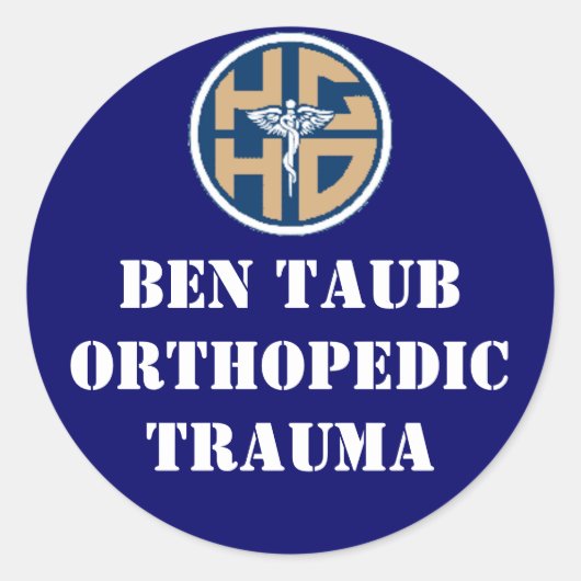 ben taub ortho ronde sticker (Voorkant)