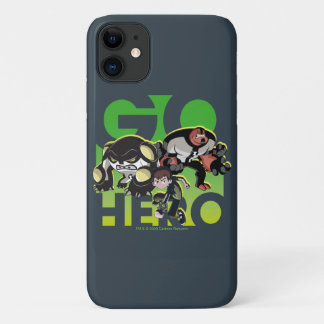 Ben Tennyson, Cannonbolt en Four Arms - Go Hero iPhone 11 Hoesje