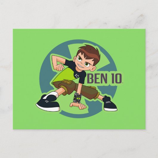 Ben Tennyson Omnitrix Graphic Uitnodiging Briefkaart (Voorkant)