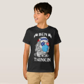 Ben Thinkin 4th of July Fun Benjamin Franklin Patr T-shirt (Voorkant volledig)