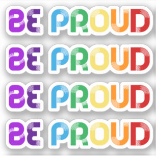 Ben trotse Vrolijke trots LGBT Sticker