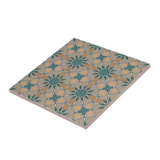 Ben Yusuf Madrasa Geometric Pattern 006 Tegeltje (Zijkant)