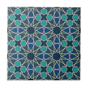 Ben Yusuf Madrasa Geometric Pattern 0-0-0-7 Tegeltje