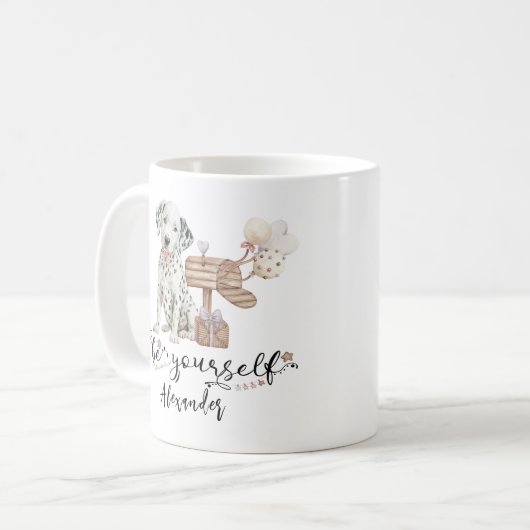 Ben zelf een kletspraat naast de brievenbus koffiemok (Voorkant links)