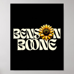 Ben Zoon Boone Shirt Fan Muziek Retro Esthetisch Z Poster