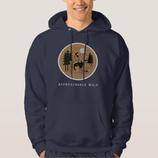 Benaderbare Wolf (Blauw) Hoodie van JH Thornton