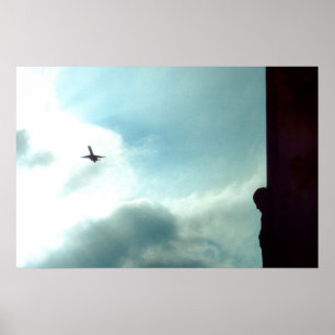 Benadering tot waswatertoren poster